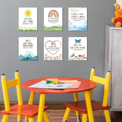 HOURIA Science Canvas Wall Art,Colorful Chemistry Physics Posters,Set of 6 (8"x10" Framed)Inspirational Positive Quotes Art Print,Science Bulletin Board Sets Wall Decor for Classroom,Middle School,Lab in Kuwait