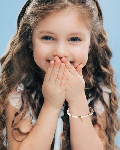 First Communion Bracelet for Women White Pearl Gold Cross Charm Bracelets First Communion Confirmation Baptism Bracelets Religious Catholic Jewelry Gifts for Daughter Granddaughter in Saudi Arabia