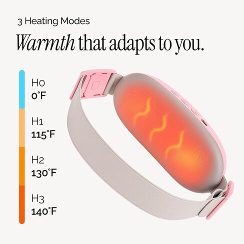 Menstrual Heating Pad for Period Cramps – Portable Heating Pad for Period Cramps Relief with Heat & Massage, Wearable Cordless Period Warmer for Cramps Pain Relief, Rechargeable & Wireless in Saudi Arabia