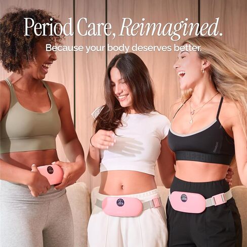Menstrual Heating Pad for Period Cramps – Portable Heating Pad for Period Cramps Relief with Heat & Massage, Wearable Cordless Period Warmer for Cramps Pain Relief, Rechargeable & Wireless in Saudi Arabia