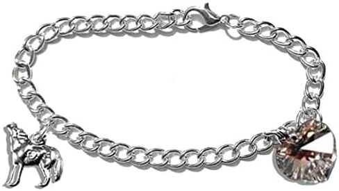 Twilight Breaking Dawn Bella's Wolf & Heart Bracelet Prop Replica Jewelry Handmade in Saudi Arabia