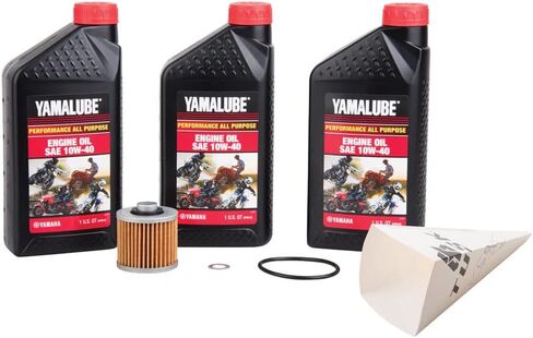 Tusk 4-Stroke Change Change Kit Yamalube All Guff 10W-40 متوافق مع Yamaha Grizzly 600 4x4 1998-2001 in Kuwait