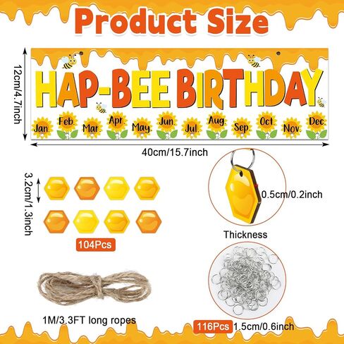 Boho Colorful Birthday Calendar Wall Hanging (16x5in) DIY Birthday Tracker Calendar Board with 116pcs Wood Tag Birthday Sign Reminder Plaque for School Classroom Bulletin Board Family in Saudi Arabia