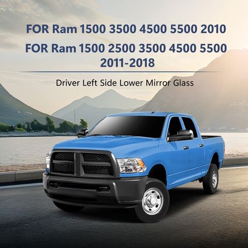 PIT66 Mirror Glass ، متوافق مع شاحنة فورد F150 Ford F150 2015-2020 ، الجانب الأيسر غير المذرع مع لوحة الدعم ، FL3Z17K707A in Saudi Arabia