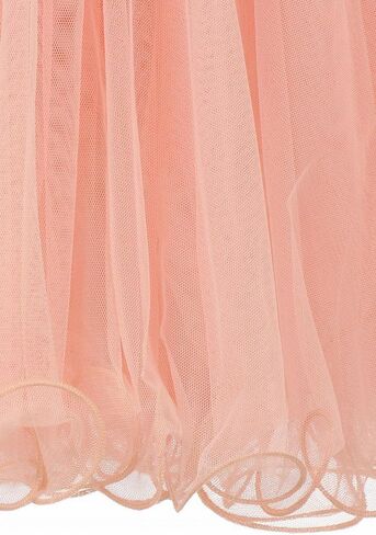 Little Girls See Through Waistline Lace Flowers Girls Dresses in Saudi Arabia