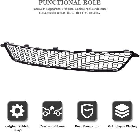 CarpartsDepot Front Prime Black Mesh Grille Grille Profese for 2006-2008 Lexus IS350 Base IS250 Base 5311253010 LX1202100 in Kuwait