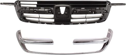 Garage-Pro Grille Assembly KIT Compatible with Honda CR-V 2002-2004 Textured Gray in Saudi Arabia