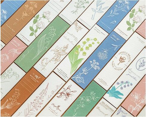 Vintage Flower Natural Style Paper Bookmarks, 20PCS (Lily of The Valley) in Kuwait