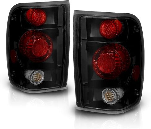 AmeriLite Black/Smoke Replacement Brake Tail Lights Set For 98-00 Ford Ranger Only - Passenger and Driver Side in Saudi Arabia