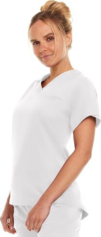 MediChic Women Medical Scrubs V-Neck Stretch Tuck in Scrub Top with Pocket in Kuwait