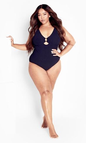 City Chic Women's Plus Size Persia Cut Out 1 Piece in Saudi Arabia