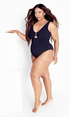 City Chic Women's Plus Size Persia Cut Out 1 Piece in Saudi Arabia