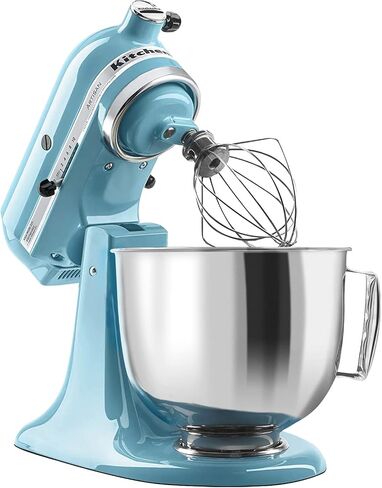 5 Quart Stainless Steel Mixer Bowl with Lid Compatible with Kitchenaid Artisan&Classic Series 4.5-5QT Tilt-Head Mixer,Mixer Bowl Cover to Prevent Spilling of Ingredients in Kuwait