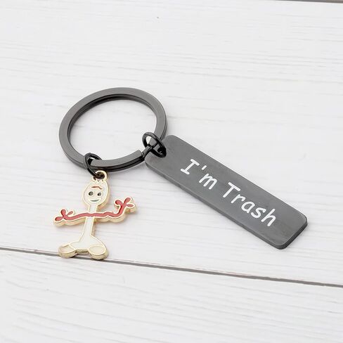 Kuiyai Funny Forky Gift Gift Forky Keychain Forky أنا هدية إلهام مفاتيح القمامة in Saudi Arabia
