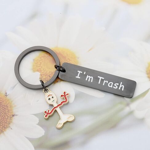 Kuiyai Funny Forky Gift Gift Forky Keychain Forky أنا هدية إلهام مفاتيح القمامة in Saudi Arabia