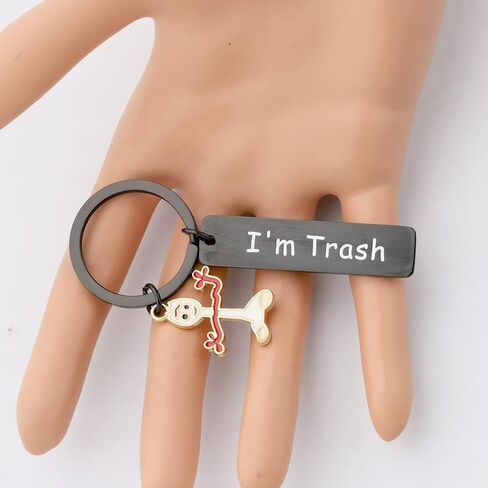 Kuiyai Funny Forky Gift Gift Forky Keychain Forky أنا هدية إلهام مفاتيح القمامة in Saudi Arabia