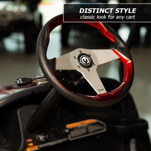 Modz Zilker Golf Cart Wheel مع محول - يناسب جميع نماذج Yamaha - الأخضر والفضي in Kuwait