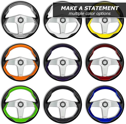 Modz Zilker Golf Cart Wheel مع محول - يناسب جميع نماذج Yamaha - الأخضر والفضي in Kuwait