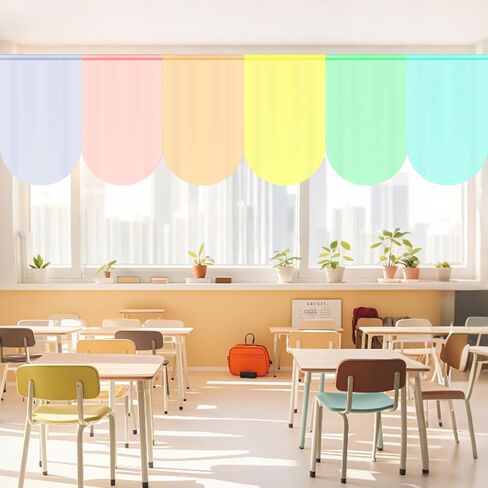 6pcs Composition Classroom Curtains Back to School Pastel Smiley Face Curtains for Classroom Black and White Composition Curtain for Kindergarten Playroom Daycare Bedroom Living Room 36"X24" in Saudi Arabia