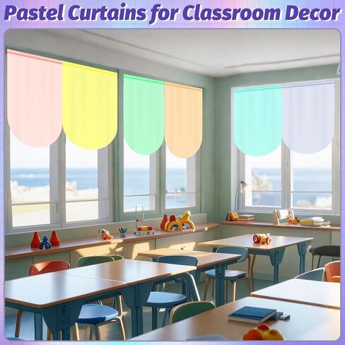 6pcs Composition Classroom Curtains Back to School Pastel Smiley Face Curtains for Classroom Black and White Composition Curtain for Kindergarten Playroom Daycare Bedroom Living Room 36"X24" in Saudi Arabia