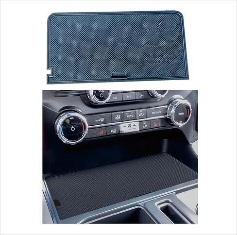 غطاء مقصورة منظم وحدة التحكم المركزية لـ Ford F150 2021-2024 2025/Lightning XLT 2022-2024 ملحقات الجيب الخفي الخفية ، يتناسب مع الجيب المفتوح أمام SHIFTER in Saudi Arabia