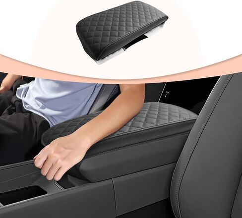 CDEFG for Hyundai Santa Fe 2024 2025 MX5 Center Console Cover Armrest Box Cover for Santa Fe 2024 2025 Accessories Arm Rest Protector Santa Fe SE/SEL/XRT/Limited/Calligraphy (Dark Gray in Saudi Arabia