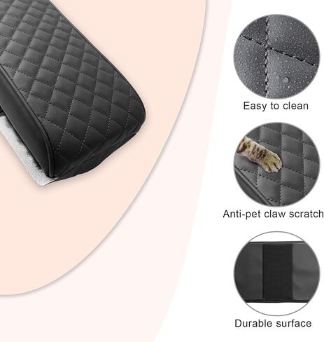 CDEFG for Hyundai Santa Fe 2024 2025 MX5 Center Console Cover Armrest Box Cover for Santa Fe 2024 2025 Accessories Arm Rest Protector Santa Fe SE/SEL/XRT/Limited/Calligraphy (Dark Gray in Saudi Arabia
