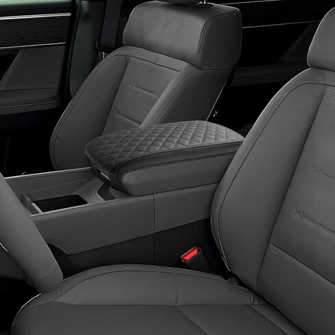 CDEFG for Hyundai Santa Fe 2024 2025 MX5 Center Console Cover Armrest Box Cover for Santa Fe 2024 2025 Accessories Arm Rest Protector Santa Fe SE/SEL/XRT/Limited/Calligraphy (Dark Gray in Saudi Arabia