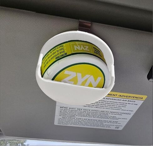 حامل مقطع قشدة أبيض للسيارة لـ Zyn ، منظم حقيبة النيكوتين مع التخزين الآمن ، والوزن الخفيف ، ودائم وعالمي لجميع المركبات ، وهدية فريدة من نوعها للمدخن in Kuwait