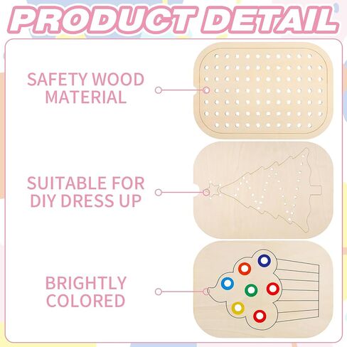 Sensory Table Inserts,Children's Sensory Tray Tabletop Board Game Wooden Flat Board Parent-Child Interactive Early Education Toys in Kuwait