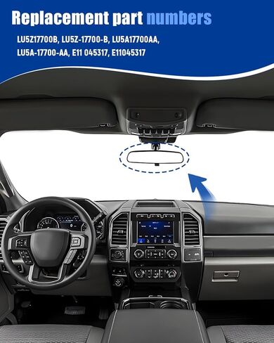 Universal Rear View Mirror Fit for Ford Bronco Expedition Explorer F-250 Super Duty F-350 Super Duty Maverick Mustang Interior RearView Mirror in Saudi Arabia