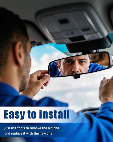 Universal Rear View Mirror Fit for Ford Bronco Expedition Explorer F-250 Super Duty F-350 Super Duty Maverick Mustang Interior RearView Mirror in Saudi Arabia