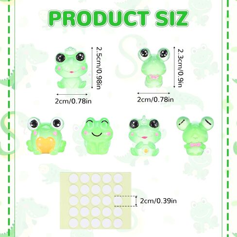 Sibba Frog Car Dashboard Decord 6 Pcs Fun Frog Car Dasic Discorations Car خلفية عرض مرآة الزخرفة in Saudi Arabia