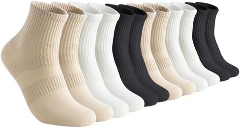 6 Pairs Athletic Socks arch compression for a secure fit，Socks for Men and Women in Saudi Arabia
