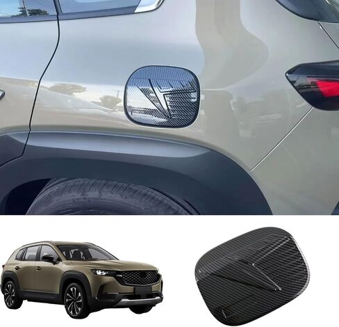 واقي باب خزان الغاز ، غطاء غطاء خزان الوقود ، ملاءمة لمازدا CX-50 CX50 2023 2024 1PCS ABS الإكسسوارات الخارجية على غرار ألياف الكربون in Kuwait