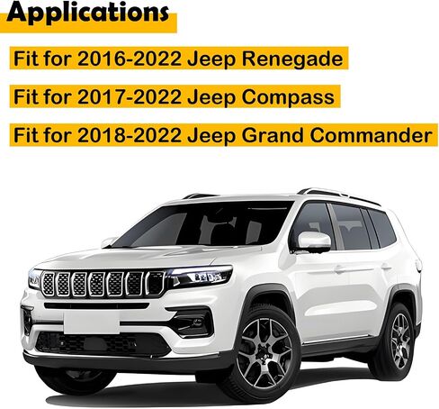 Fuel Tank Door Latch Actuator Kit w/Spring & Pin Compatible with 2016-2022 Jeep Renegade, 2017-2022 Compass, 2018-2022 Grand Commander, 2-Pin in Saudi Arabia