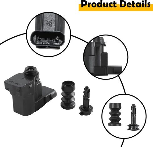 Fuel Tank Door Latch Actuator Kit w/Spring & Pin Compatible with 2016-2022 Jeep Renegade, 2017-2022 Compass, 2018-2022 Grand Commander, 2-Pin in Saudi Arabia