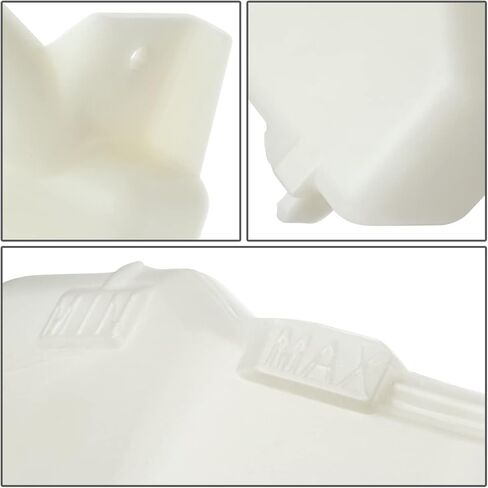 سلالة السيارات HO3014131 مصنع على طراز الخزان خزان زجاجة فائض في التدفق مع قبعة متوافقة مع Honda Civic Acura ILX 2012-2022 ، Bare White in Kuwait