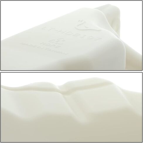 سلالة السيارات HO3014131 مصنع على طراز الخزان خزان زجاجة فائض في التدفق مع قبعة متوافقة مع Honda Civic Acura ILX 2012-2022 ، Bare White in Kuwait