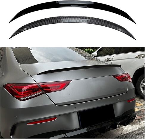 متوافق مع مرسيدس بنز CLA Class C118 CLA250 CLA35 AMG CLA45 AMG 2020 2021 2022 2023 CAR الخلفي صندوق المفسد المفسد (اللون: ألياف الكربون) in Saudi Arabia