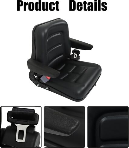 GXYWADY Universal Adjustable Forklift Seat Replacement for Excavator Forklift Tractor Skid Loader Backhoe Dozer Telehandler in Saudi Arabia