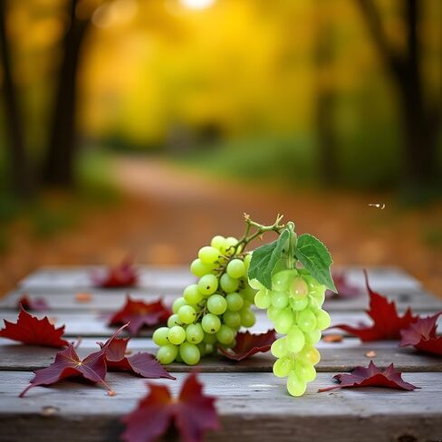 1 Bunches Green Artificial Grapes Plastic Hanging Grapes Decorative Fake Faux Fruit Centerpieces Props Simulated Fruit Ornaments for Home Kitchen in Saudi Arabia