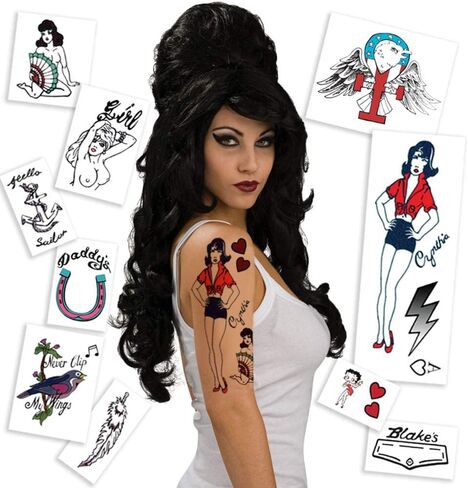 وكيل الأزياء rehab rehab charact و tattoos halloween تعيين حجم واحد in Saudi Arabia