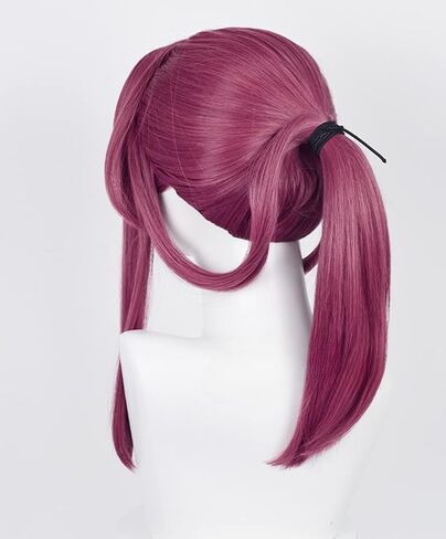 Light Gray Gradient Dark Gray Medium Length Wig Simulation Synthetic Wig cosplay anime show Wig (Stelle) in Saudi Arabia