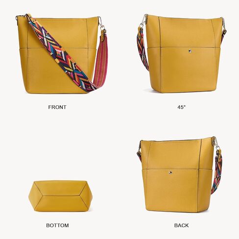 BOSTANTEN Women's Leather Designer Handbags Tote Purses Shoulder Bucket Bags in Saudi Arabia