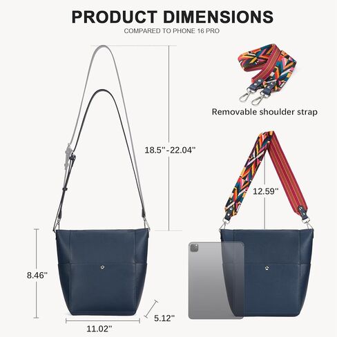 BOSTANTEN Women's Leather Designer Handbags Tote Purses Shoulder Bucket Bags in Saudi Arabia