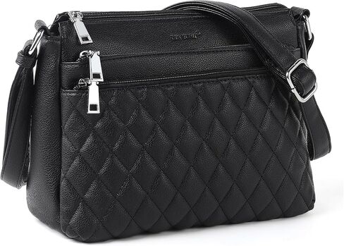 Crossbody Purses for Women PU Leather Crossbody Bags Soft Quilted Shoulder with Adjustable Shoulder Strap in Saudi Arabia