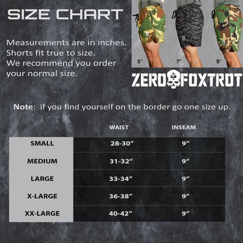 Zero Foxtrot Mens Athletic Zero Shorts ، صالة الألعاب الرياضية ، التمرين ، الجري ، أو غير رسمي - 9 بوصات inseam in Kuwait