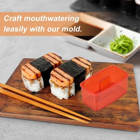 2PCS Clear Musubi Mold Kit,Musubi Maker Press,Musubi press mold,Non-stick Onigiri mold,BPA-Free sushi mold,Make Hawaiian Musubi at Home or Hawaii Restaurants in Saudi Arabia