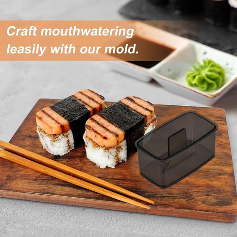 2PCS Clear Musubi Mold Kit,Musubi Maker Press,Musubi press mold,Non-stick Onigiri mold,BPA-Free sushi mold,Make Hawaiian Musubi at Home or Hawaii Restaurants in Saudi Arabia